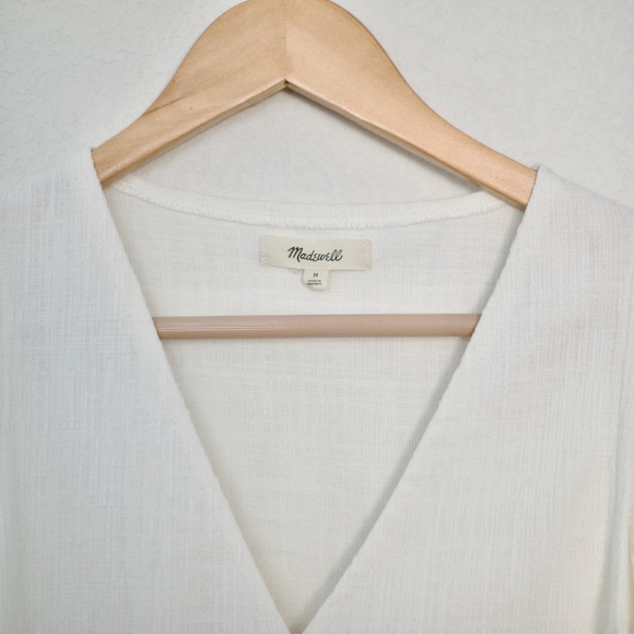 Madewell Bundle of 3 Blue, White and Black Wrapped Tops M - Picture 4 of 16